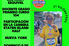 Participación de la profesora Luz Mary Esquivel en la carrera Staten Island Half New York